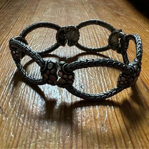 Vintage Silver Floral Bracelet